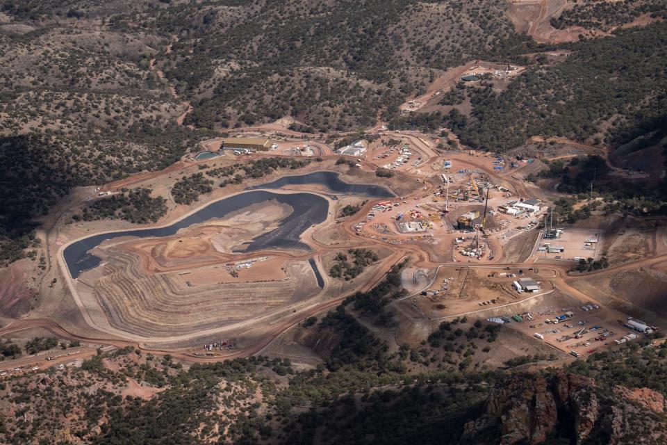 The Hermosa Mine is seen in the Patagonia Mountains southeast of Patagonia, Arizona.