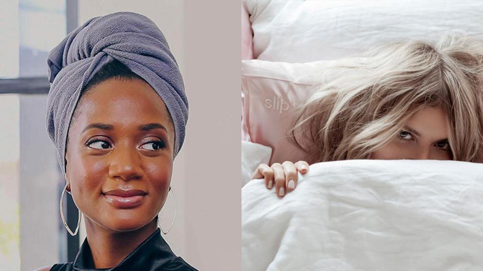Best gifts for beauty 2019: Aquis Original Microfiber Hair Towel and Slip Silk Pillowcase