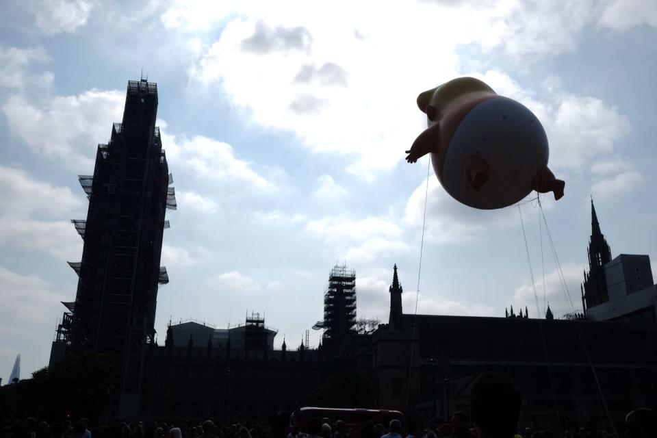 <p>Este viernes se realizan varias manifestaciones en diferentes partes del Reino Unido para protestar contra la visita de Donald Trump (FOTO: Ivan Gonzalez) </p>