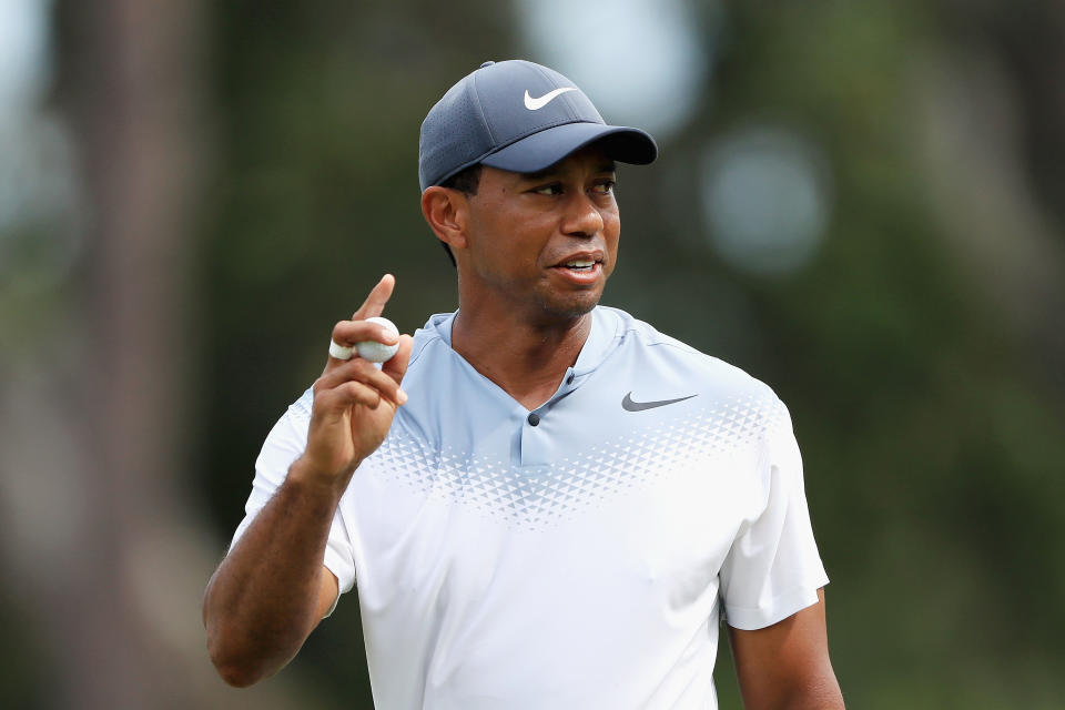 Tiger Woods had one of his best rounds in years Saturday at The Players Championship. (Getty Images)
