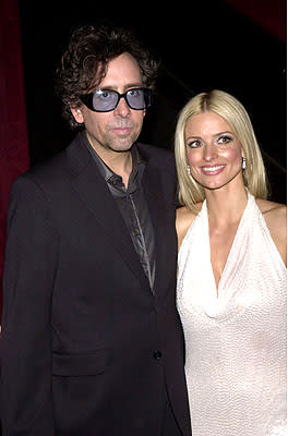 Tim Burton and Lisa Marie at the New York premiere of 20th Century Fox's Planet Of The Apes