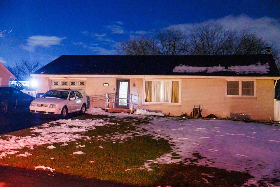 The scene of a fatal shooting on the 1400 block of Clayoma Avenue, Thursday, Feb. 15, 2024, in North Codorus Township.