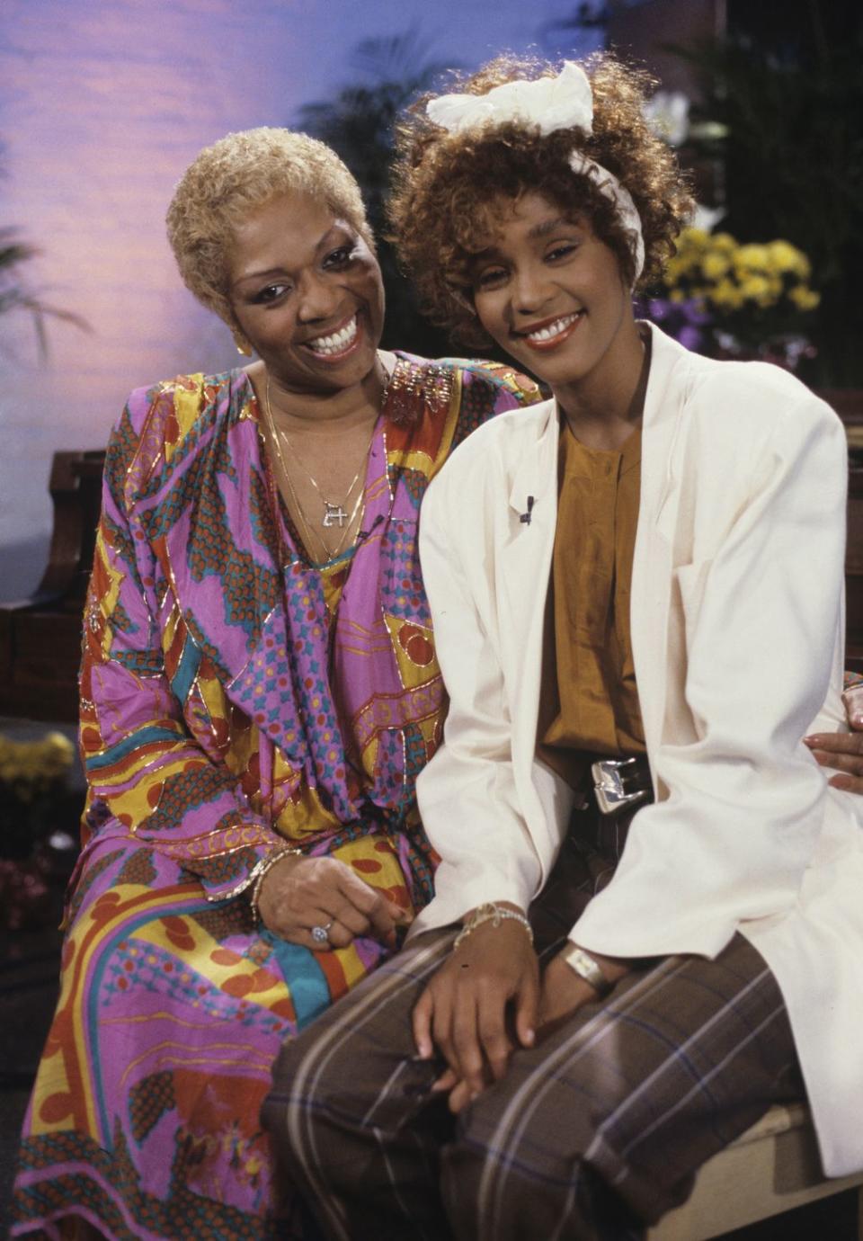 <p>Whitney Houston and her mother, Cissy, both dressed to impress for this Mother's Day television special.</p>