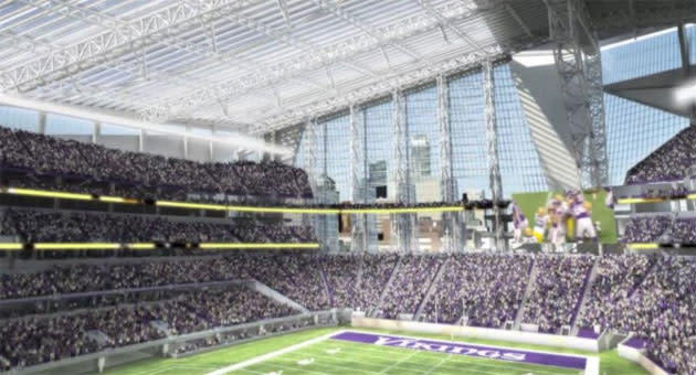 Minnesota Vikings unveil plans for a 'showstopper' ship outside new stadium