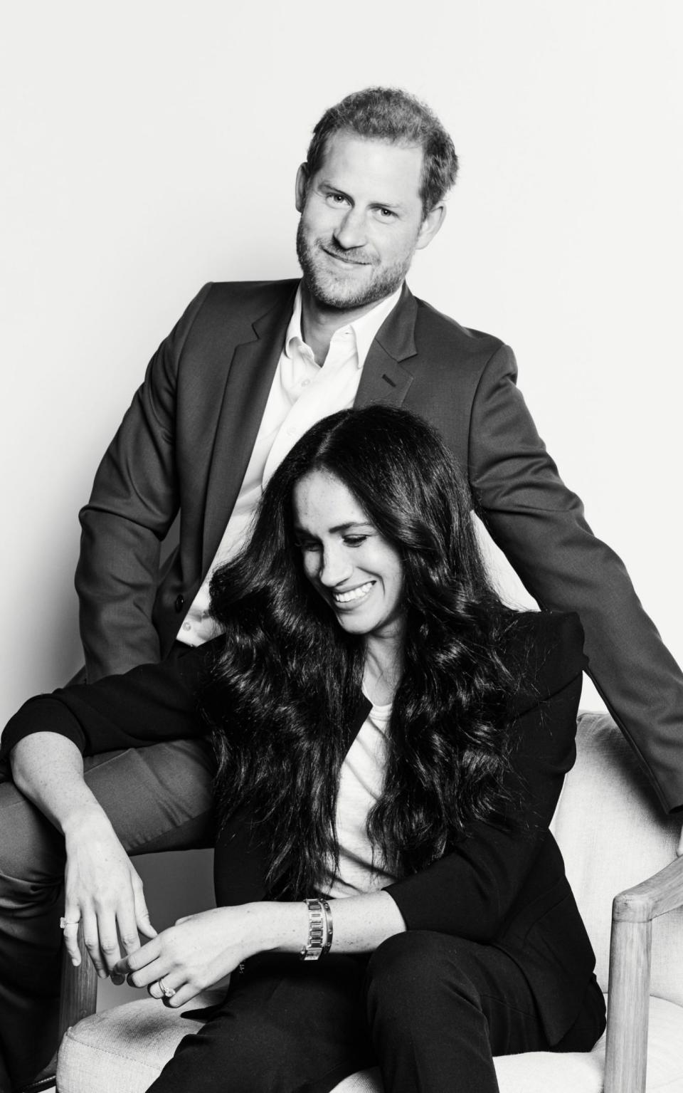 The Duke and Duchess of Sussex, photographed by Matt Sayles for Time100 - PA