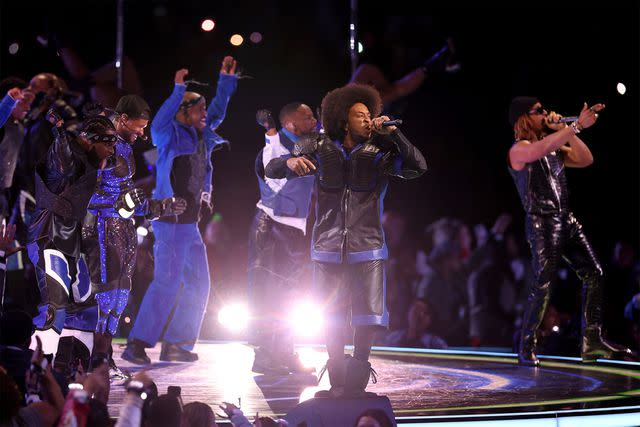 <p>Steph Chambers/Getty</p> Usher, Ludacris, and Lil Jon perform onstage during the Apple Music Super Bowl LVIII Halftime Show at Allegiant Stadium on February 11, 2024 in Las Vegas, Nevada. (Photo by Steph Chambers/Getty Images)