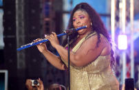 Lizzo is not only a singer, a rapper, and an inspirational speaker, but the multi-talented star can also play the flute. She's been known to play her flute while twerking, and has also whipped out the instrument in the movie 'Hustlers' in which she played a flute playing stripper.