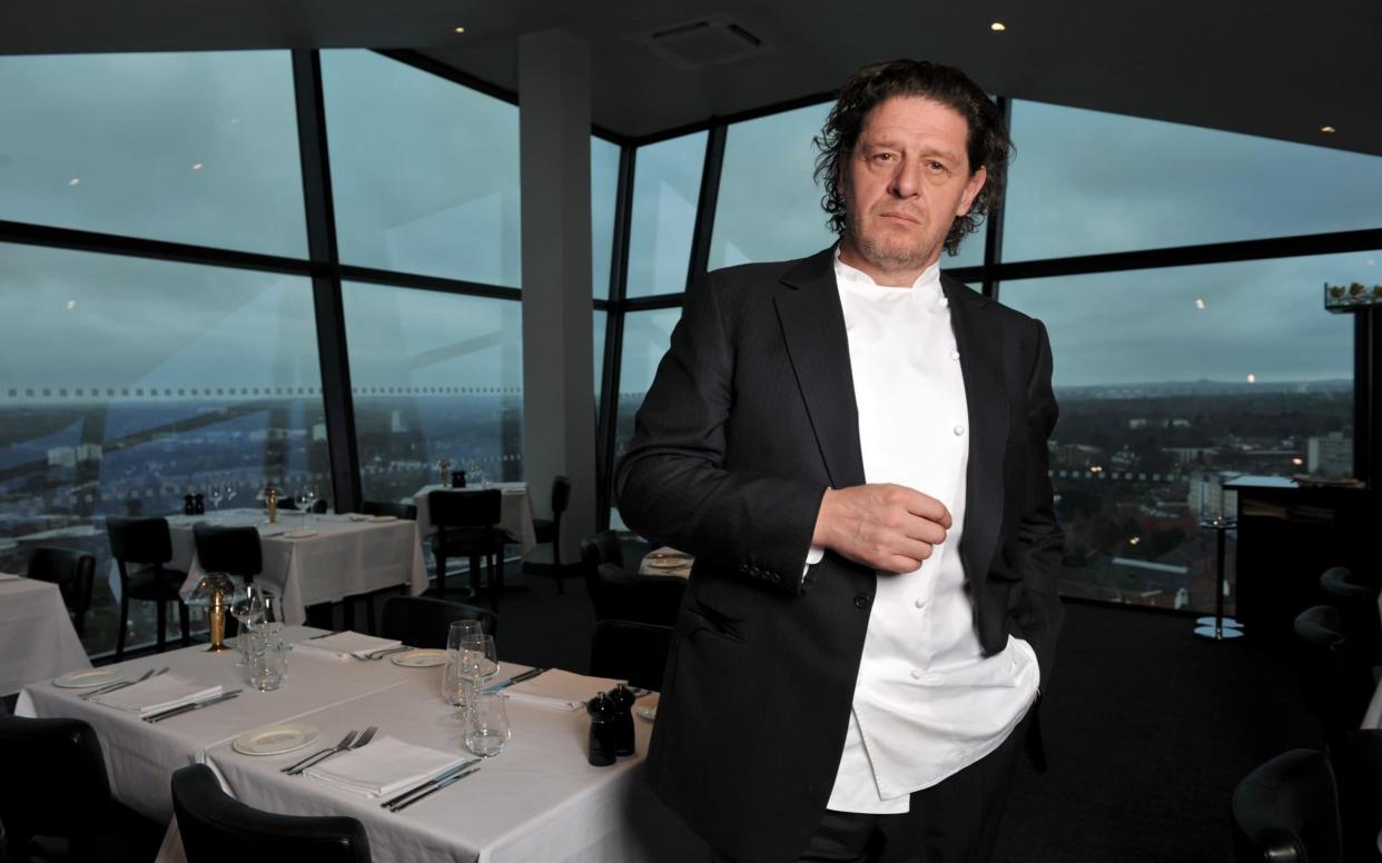 Marco Pierre White at his restaurant on floor 25 of the Cube in Birmingham  - Exposure Photography