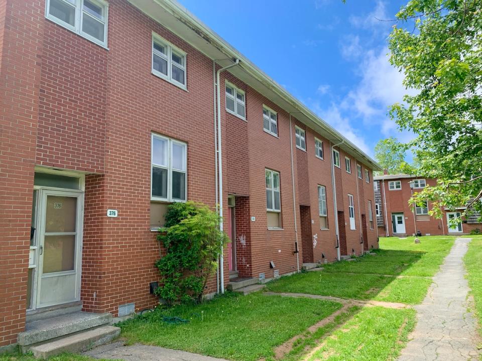 These townhouses are among the first buildings set to be demolished at Ocean Breeze Village, a 400-unit housing complex in the north end of Dartmouth, N.S.