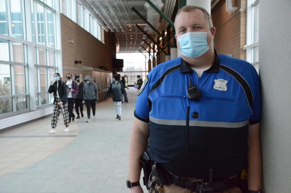 Battle Creek Police Officer and Lakeview School Resource Officer Stephen Herbstreith.

(Trace Christenson/The Enquirer)