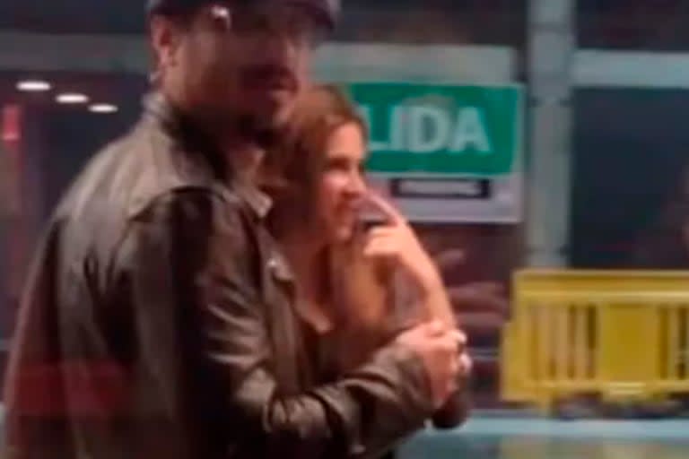 Una de las primeras imágenes de la relación entre Daniel Osvaldo y Daniela Ballester, cuando aún no habían confirmado el romance 