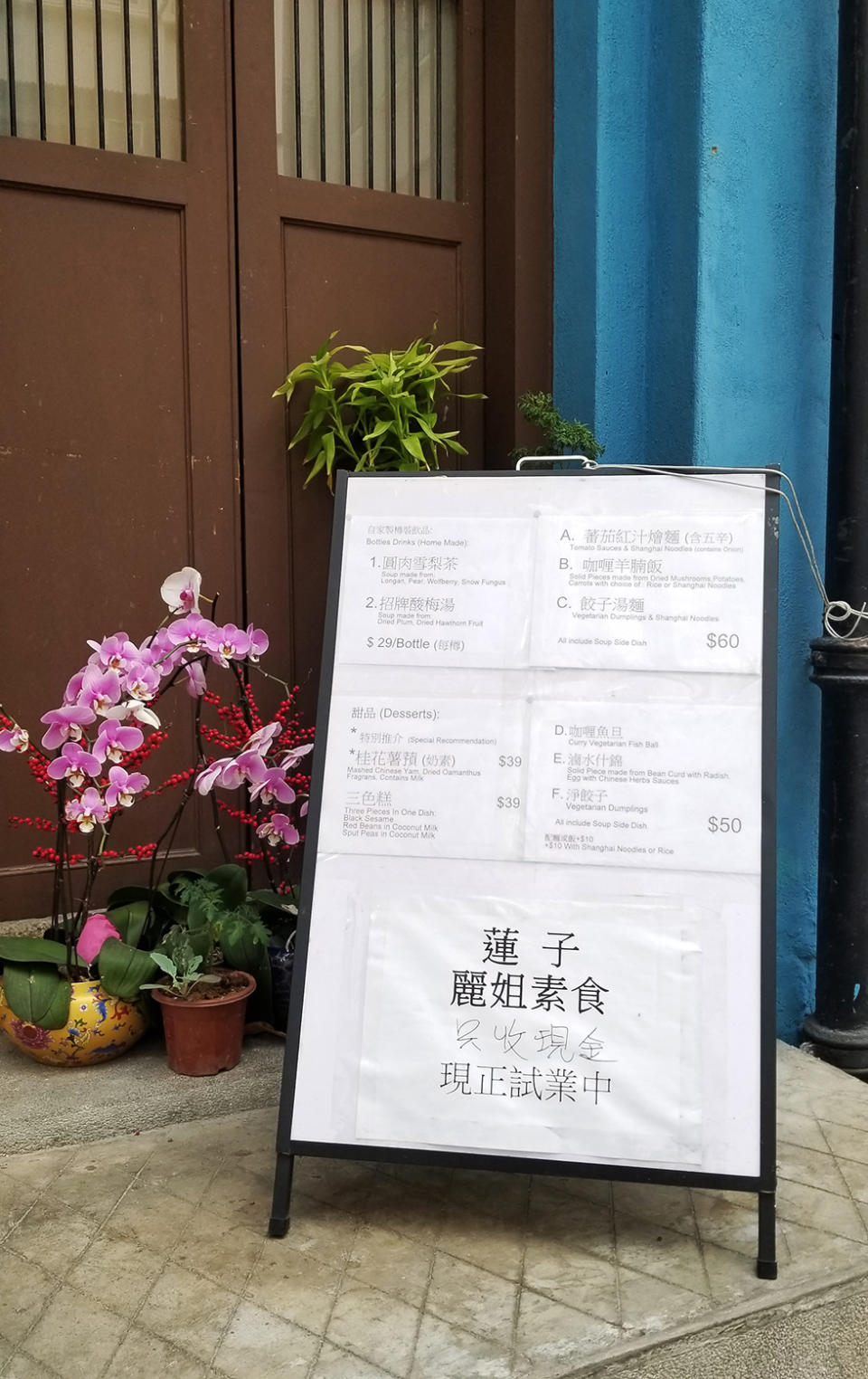 灣仔美食︱藍屋新素食店 像真度高素咖喱羊腩飯+清湯餃子麵