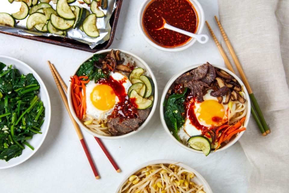 Sheet Pan Bibimbap