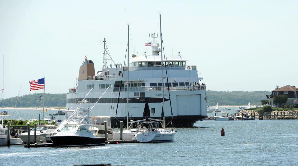The M/V Woods Hole ferry enters Hyannis Harbor in this file photo