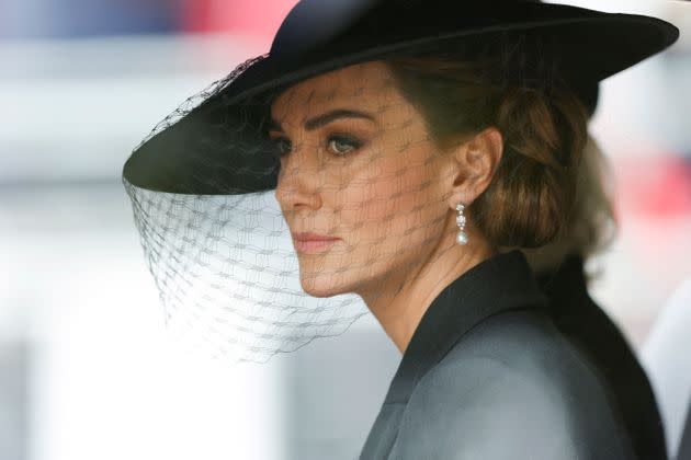 Another look at the earrings worn by the Princess of Wales. (Photo: TOM JENKINS via Getty Images)