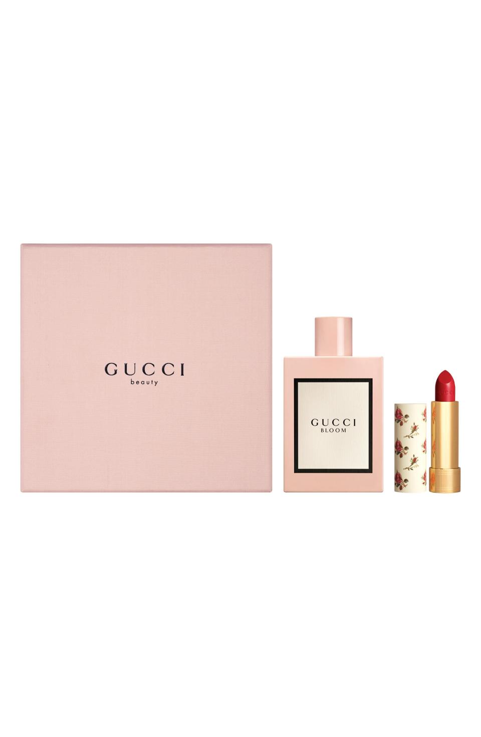 9) Gucci Bloom Eau de Parfum & Sheer Lipstick Set