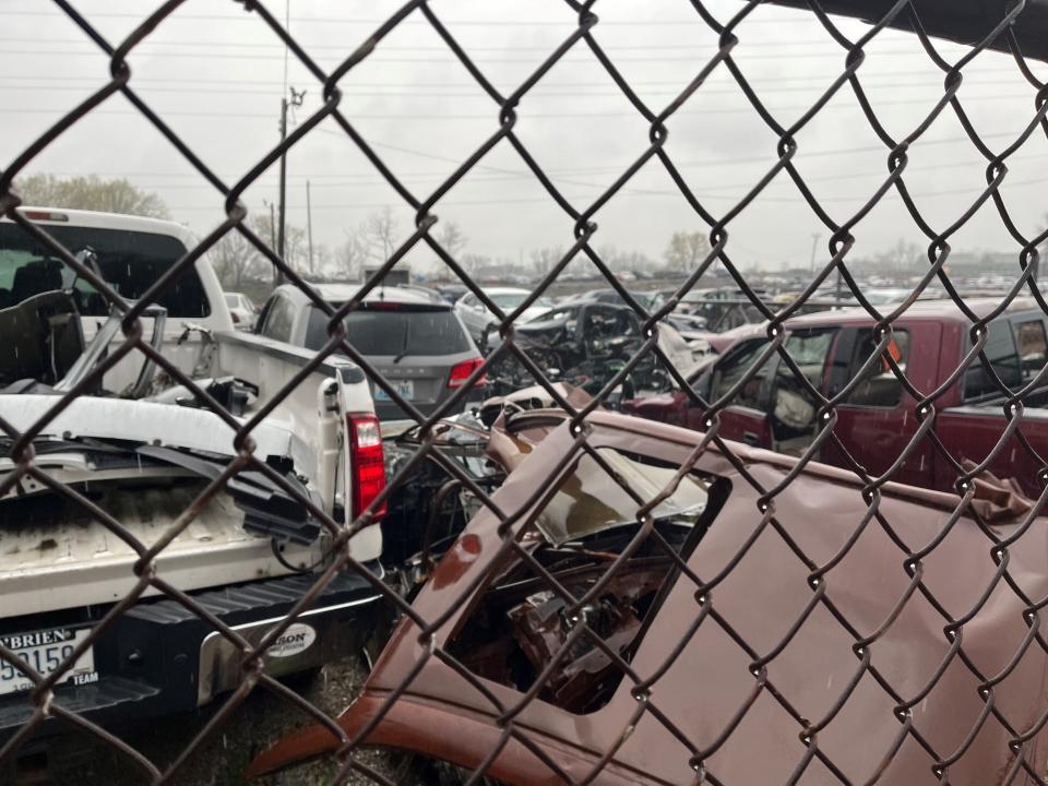 More than 1,200 cars, many of them wrecked or abandoned, cover acres of land at the Louisville Metro Police Department's impound lot.