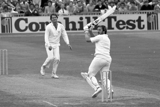 Botham hit an 86-ball century including 13 sixes at Old Trafford