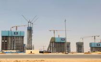 A view of Chinese-owned buildings under construction in the New Administrative Capital (NAC), east of Cairo