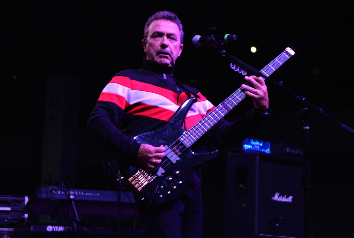 Tony Lewis of the Outfield performs at NostalgiaCon at the Anaheim Convention Center on Sept. 28, 2019 in Anaheim, Calif. (Photo: Manny Hernandez/Getty Images)