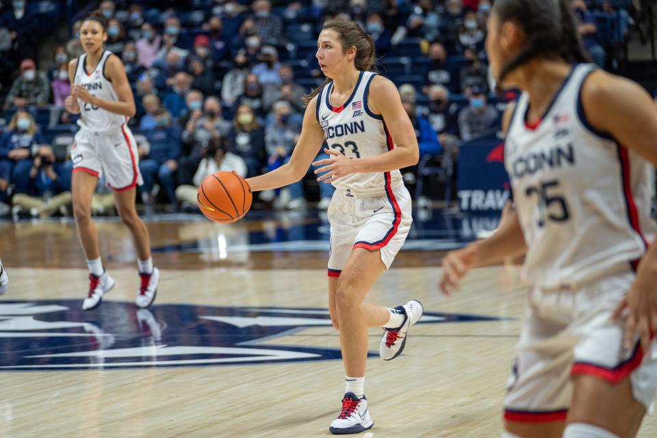 Caroline Ducharme is a highly-touted freshman playing at UConn.