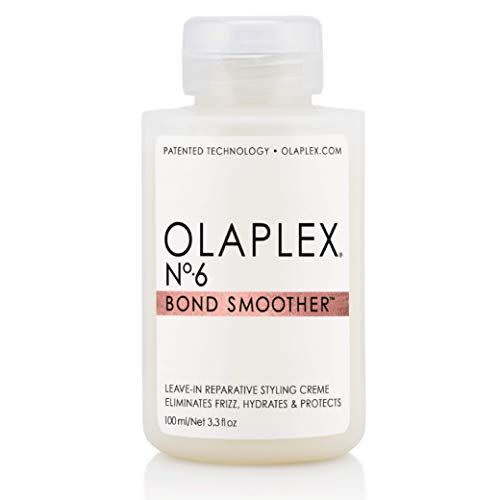 <p><strong>Olaplex</strong></p><p>amazon.com</p><p><strong>$28.00</strong></p><p><a href="https://www.amazon.com/dp/B07PW4MTHV?tag=syn-yahoo-20&ascsubtag=%5Bartid%7C2141.g.38392963%5Bsrc%7Cyahoo-us" rel="nofollow noopener" target="_blank" data-ylk="slk:Shop Now;elm:context_link;itc:0;sec:content-canvas" class="link ">Shop Now</a></p><p>With over <strong>25,000 5-star global ratings</strong>, this top-rated hair product deserves a spot in your bathroom cabinet. It’s a leave-in styling cream that reduces frizz (up to 72 hours), hydrates, and protects all hair types. “This bond smoother is my secret weapon,” wrote one satisfied <a href="https://www.amazon.com/Olaplex-Bond-Smoother-3-3-Fl/dp/B07PW4MTHV/ref=cm_cr_arp_d_product_top?tag=syn-yahoo-20&ascsubtag=%5Bartid%7C2141.g.38392963%5Bsrc%7Cyahoo-us" rel="nofollow noopener" target="_blank" data-ylk="slk:Amazon;elm:context_link;itc:0;sec:content-canvas" class="link ">Amazon</a> customer. I have bleached over-processed blonde hair, which is thin and prone to breakage and split ends. This product eliminates all frizz, has strengthened my hair, and prevented breakage from styling.”</p>