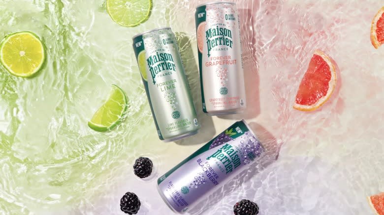 Maison Perrier sparkling water cans