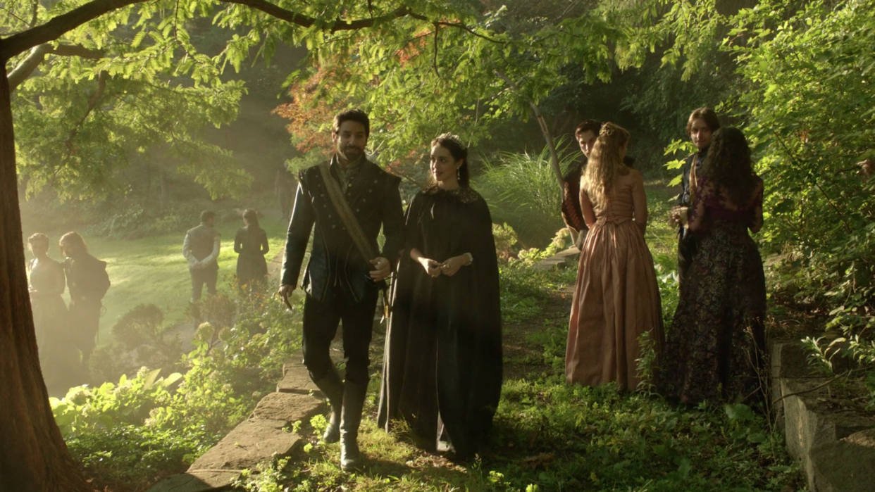 mark ghanimé and adelaide kane as don carlos and queen mary in reign
