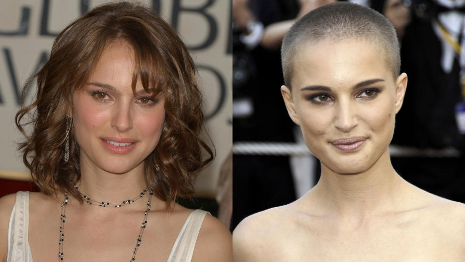 dramatic celeb hair natalie portman