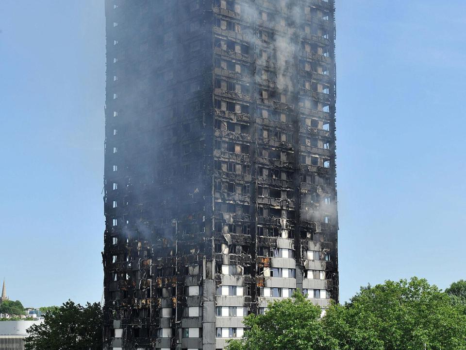 ‘We will take forward any findings from the public inquiry into the Grenfell Tower fire,’ a government spokesman said: PA