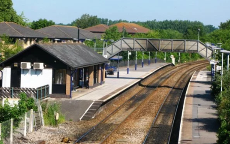 The incident occurred at Trowbridge Railway Station in Wiltshire, UK. Source: Google Maps