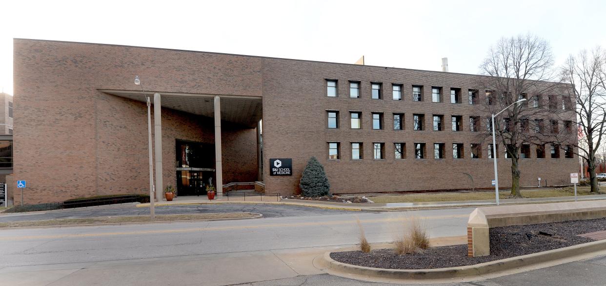SIU School of Medicine building, 801 N. Rutledge St., is seen on Monday, Feb. 5, 2024.