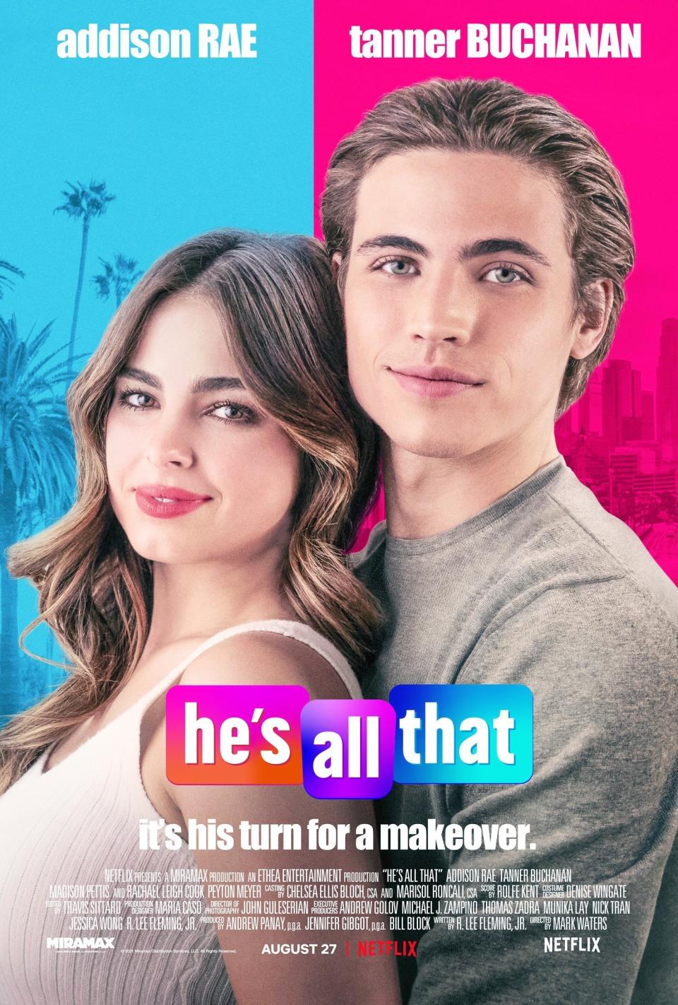 movie poster for "He's All That" starring Addison Rae