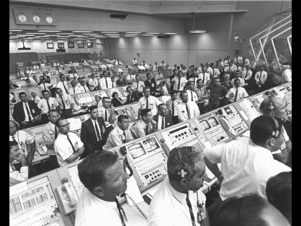 Apollo 11 Staff Sees Liftoff in the Launch Control Center