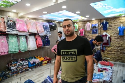 Mustafa Turkmenoglu, a Turkmen Syrian originally from Aleppo, left Syria five years ago and has created a textile company in Gaziantep