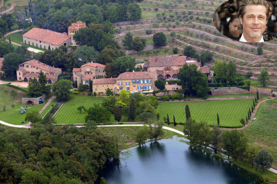 El castillo Miraval, al que ha viajado Brad Pitt con su nueva novia. (Foto: Michel Gangne / AFP / Kurt Krieger / Getty Images)