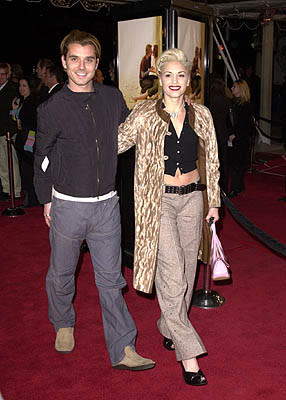 Gavin Rossdale and Gwen Stefani at the Mann National Theater premiere of Dreamworks' The Mexican