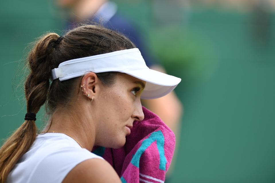 Britain’s Laura Robson, pictured in July 2017, tweeted that she and a friend were in the crowd in Las Vegas when gunfire began (AFP Photo/Glyn KIRK)