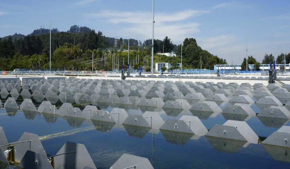 El agua de Bogotá podría cambiar de color por el caudal del sistema Tibitoc. Imagen: Acueducto de Bogotá.