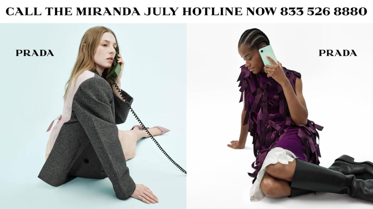 prada hotline campaign