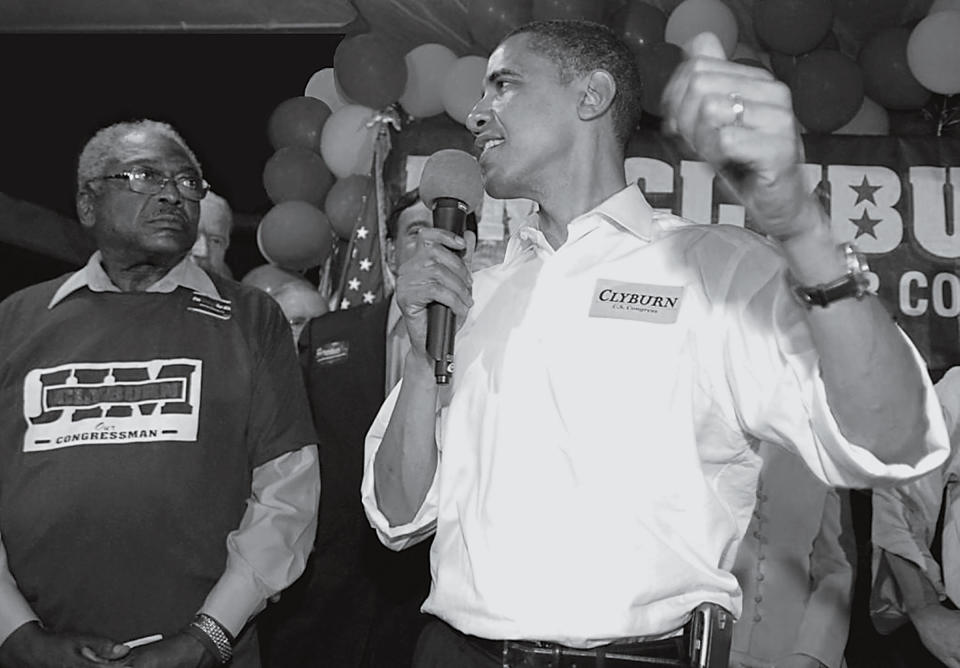 Clyburn helped power Barack Obama, seen here at his 2007 fish fry, to the Democratic nomination and the presidency<span class="copyright">Courtesy Friends of Jim Clyburn</span>