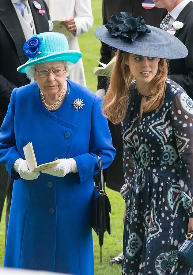 It's reported the Queen is getting closer to Kate Middleton. Here Her Majesty is pictured with Princess Beatrice. Photo: Getty
