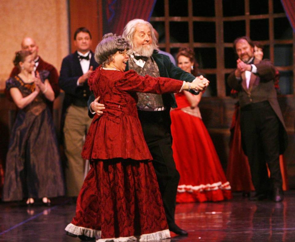 Bud and Mary Johansen perform the roles of grandfather and grandmother in party scene of Ballet Northwest’s 2009 production of The Nutcracker.