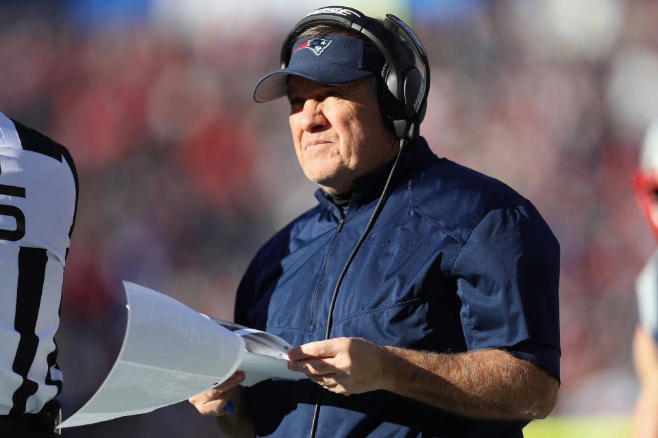 Details matter for New England head coach Bill Belichick. (Getty Images)