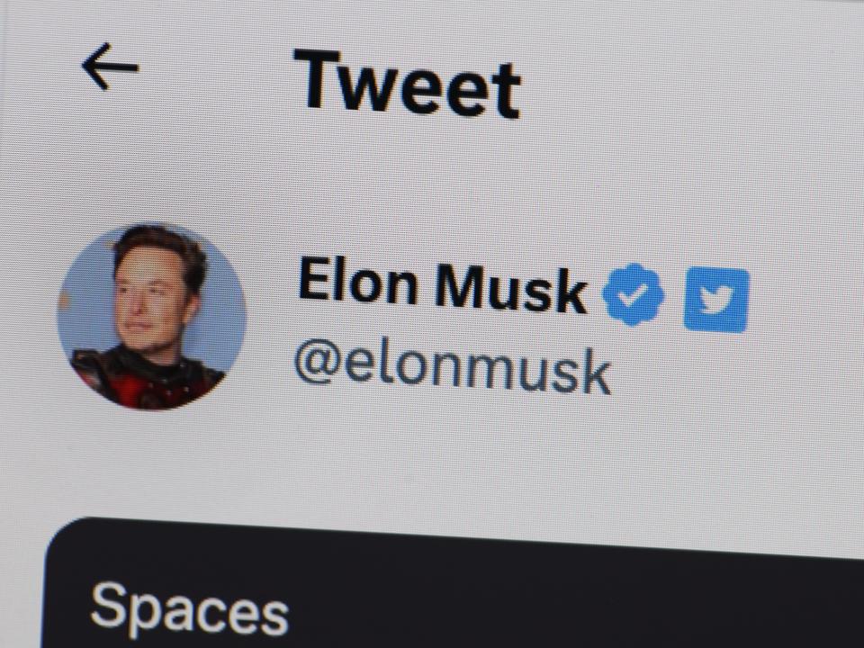 CHICAGO, ILLINOIS - MAY 24: In this photo illustration, Florida Gov. Ron DeSantis joins Elon Musk on Twitter Spaces to formally announce his run for the Republican nomination for president to on May 24, 2023 in Chicago, Illinois. The announcement was hampered by technical difficulties as more than a half million people signed on to listen. (Photo illustration by Scott Olson/Getty Images)