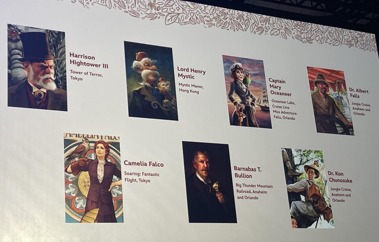 During a panel at D23 Expo, Imagineers reviewed members of S.E.A. and their relationships to Disney Parks. (Photo: Carly Caramanna)