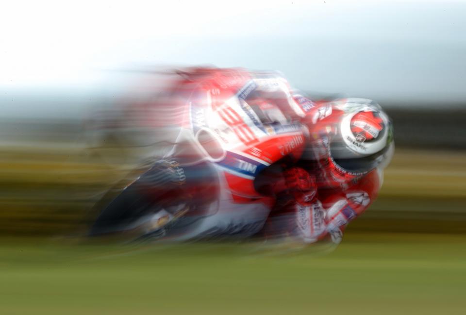 Jorge Lorenzo of Spain and the Ductati Team rides during 2017 MotoGP pre-season testing at Phillip Island Grand Prix Circuit on February 15, 2017 in Phillip Island, Australia