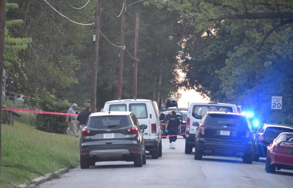 Kansas City, Kansas police were investigating a double homicide Wednesday after two men were fatally shot outside of a residence in the 1500 block of Haskell Avenue.