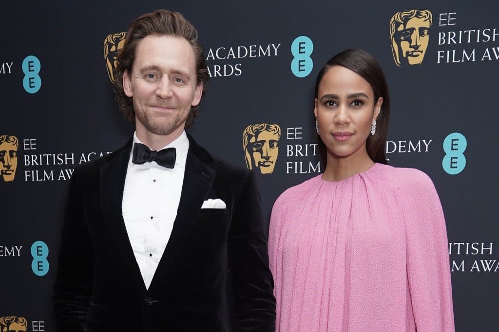 Tom Hiddleston and Zawe Ashton arriving at the 75th British Academy Film Awards Dinner  (PA)