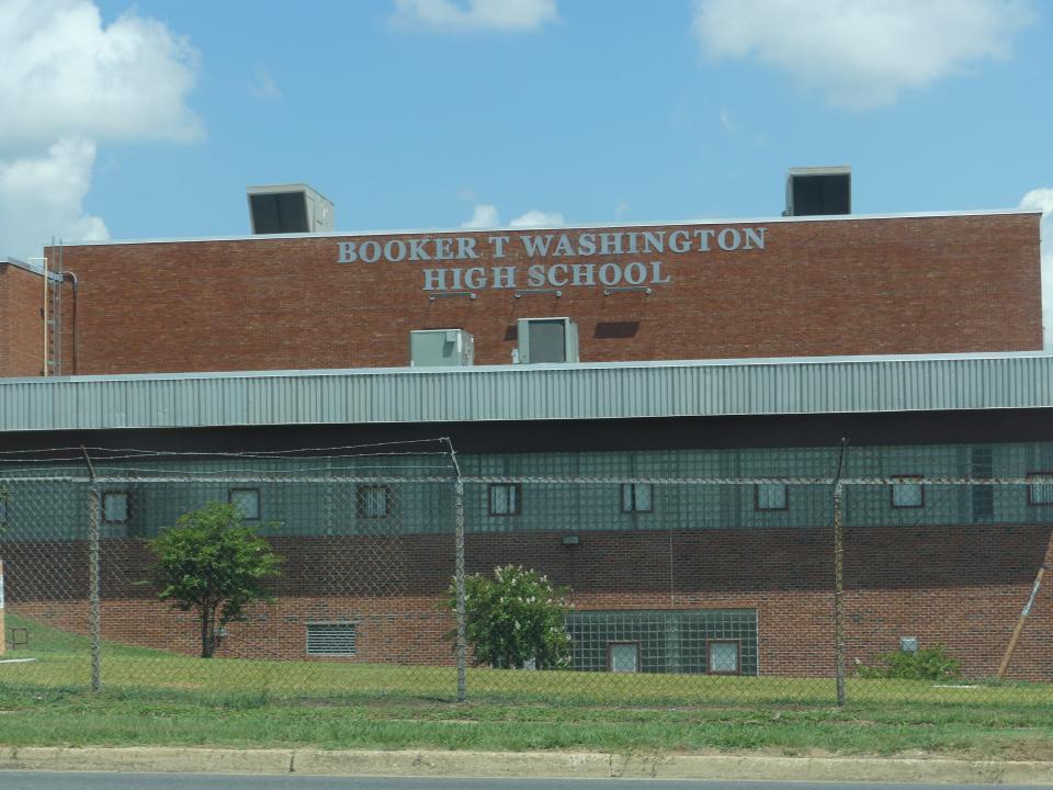 Armed person at Booker T. Washington